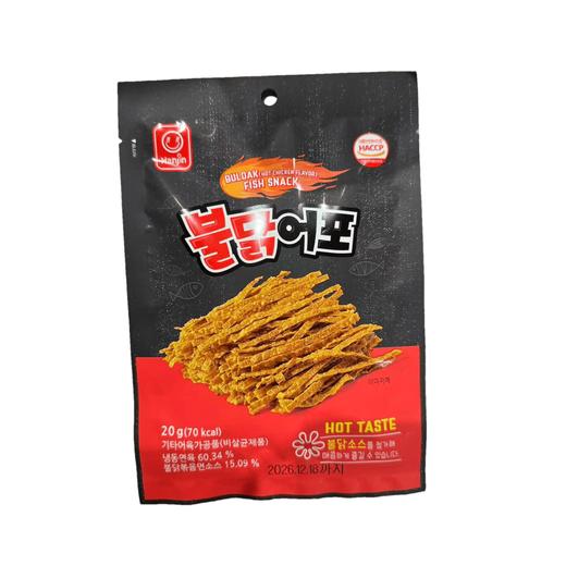 莉迩 辣味鱼脯丝20g 불닭어포20g 商品图0