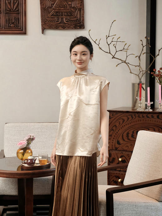 STJING×凯喜雅|长江赋立领上衣 商品图0