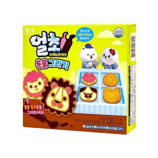 海太 手工DIY动物型巧克力饼干52g 해태 얼려먹는초코동물그리기52g 商品图0