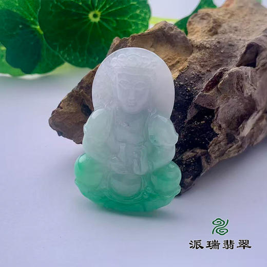 派瑞翡翠 翡翠观音 糯种 飘翠 商品图0