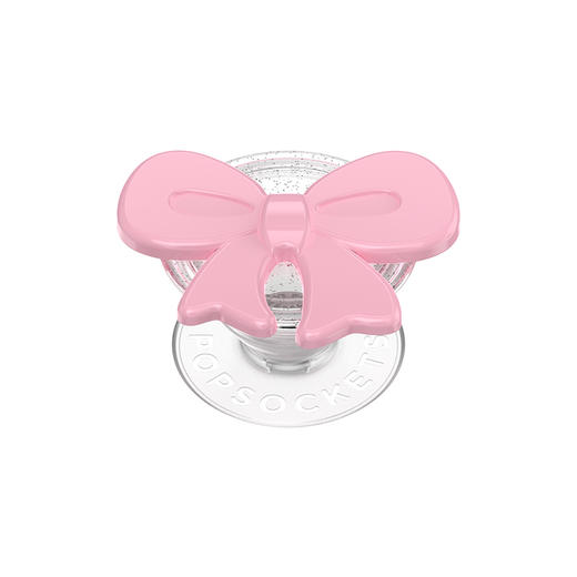 【芭蕾舞房】精巧蝴蝶结 · 透粉 POPGRIP泡泡骚手机粘贴式气囊支架 Popout异形系列 粉色 商品图0