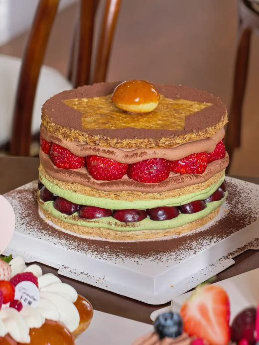 法式奶油蛋糕/星星拿破仑（开心果/车厘子/巧克力/草莓） 商品图2