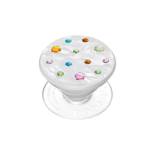 【芭蕾舞房】闪亮裙摆 POPGRIP泡泡骚手机粘贴式气囊支架 Jewel闪亮宝石系列 彩色 仿真 商品图0