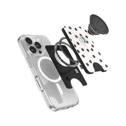 【芭蕾舞房】律动波点· MagSafe卡包 WALLET卡包 Wallet of Magsafe磁吸卡包系列 黑白 商品图2