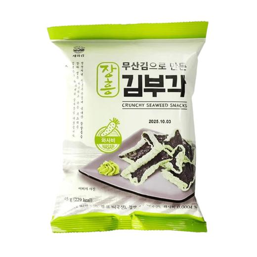 福乐正 海苔脆饼芥末味45g 세화김 김부각와사비맛45g 商品图0