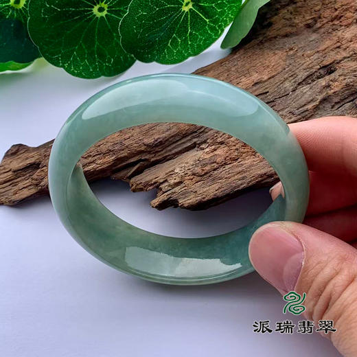 派瑞翡翠 翡翠手镯 糯种 绿色 商品图1
