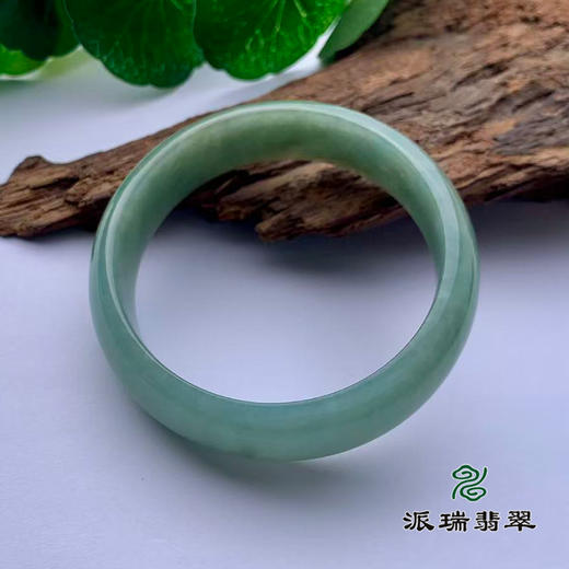 派瑞翡翠 翡翠手镯 糯种 绿色 商品图2