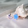 北京仓｜Gripoix Paris-Star and Moon-星与月 琉璃 蓝色 不对称耳环［法国设计师］ 商品缩略图1
