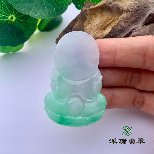 派瑞翡翠 翡翠观音 糯种 飘翠 商品图4
