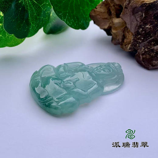 派瑞翡翠 翡翠观音 糯冰种 飘翠 商品图3