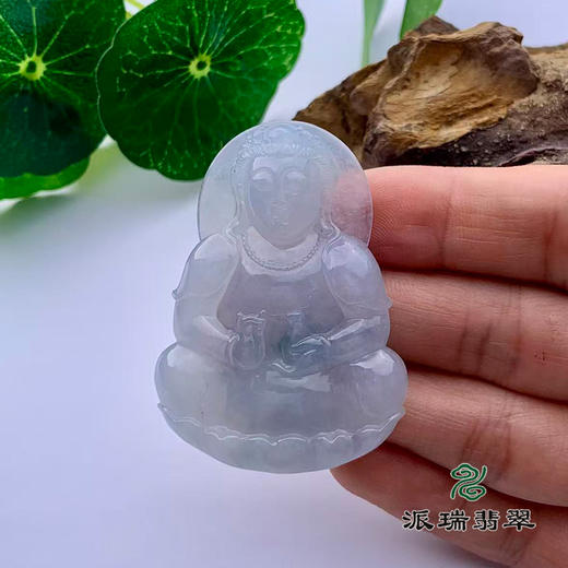 派瑞翡翠 翡翠观音 糯冰种 飘翠 商品图2