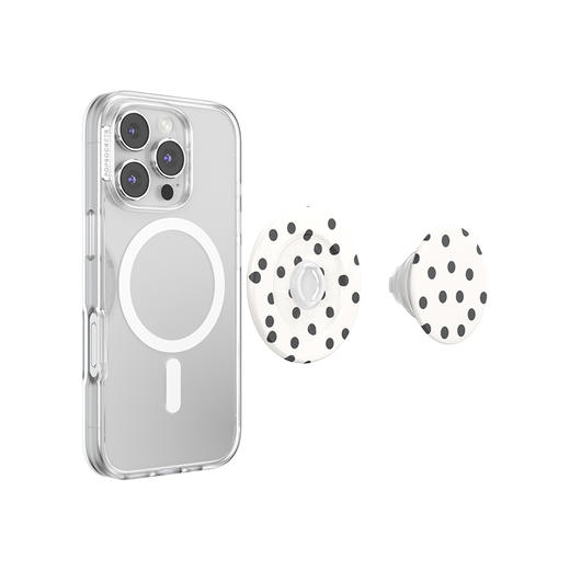 【芭蕾舞房】律动波点·MagSafe圆啪嗒 MAGSAFE磁吸手机气囊支架 Round圆啪嗒系列 黑白 商品图3