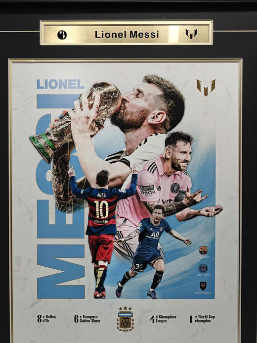 收藏系列 梅西 纪念装饰画（非亲签） 商品图1
