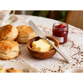 美国 304 不锈钢黄油刀具 奶酪果酱刮刀 银色