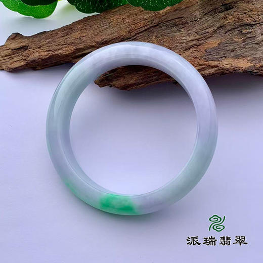 派瑞翡翠 翡翠手镯 糯种 绿色 商品图4
