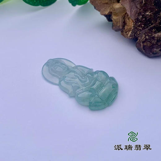 派瑞翡翠 翡翠观音 糯冰种 飘翠 商品图1
