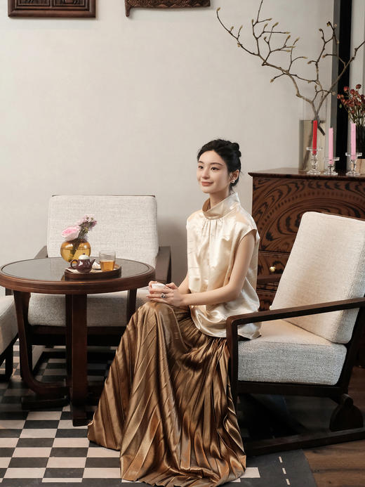 STJING×凯喜雅|长江赋立领上衣 商品图2