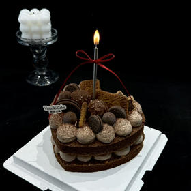 情人节—爱心生巧蛋糕（裸胚，视觉偏小）