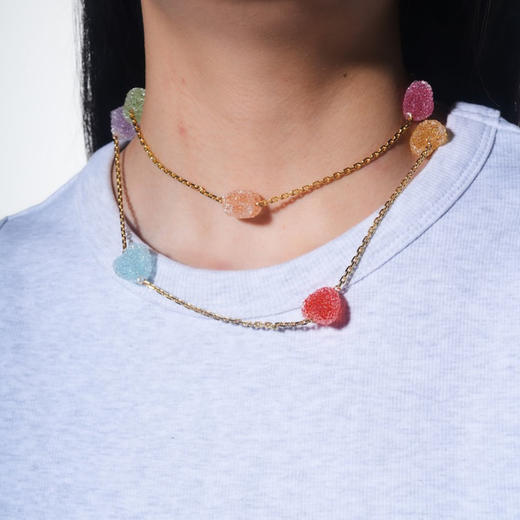 北京仓｜CRYSTAL HAZE-Jelly Heart-多彩爱心 项链［挪威设计师］ 商品图4