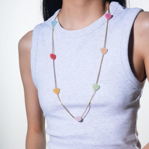 北京仓｜CRYSTAL HAZE-Jelly Heart-多彩爱心 项链［挪威设计师］ 商品图3