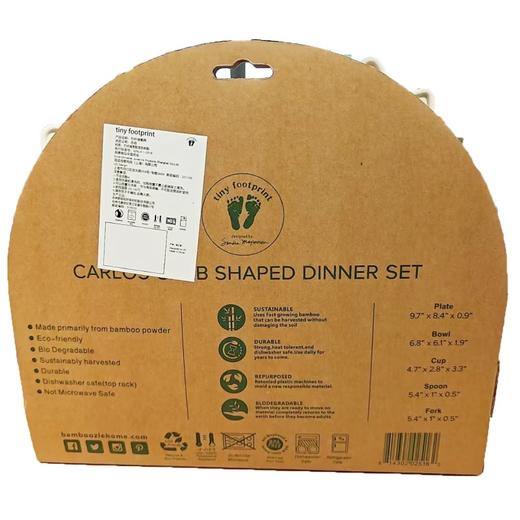 tiny footprint 小小丫竹纤维儿童卡通5件套餐具包装盒压痕 商品图3