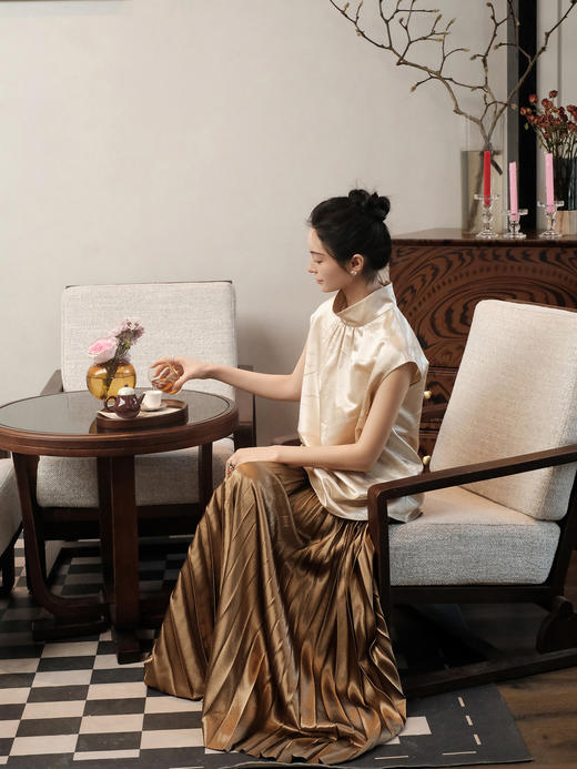 STJING×凯喜雅|长江赋立领上衣 商品图3