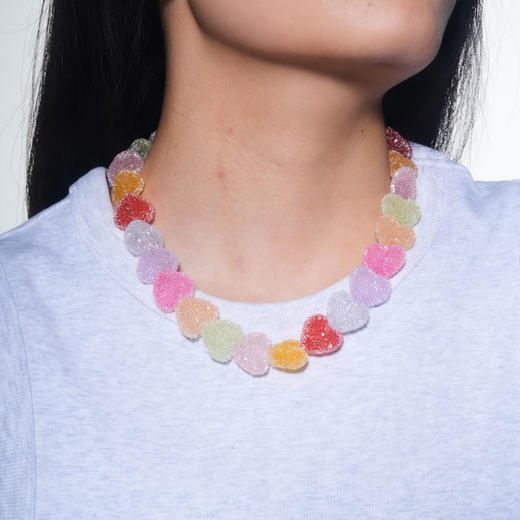 北京仓｜CRYSTAL HAZE-Jelly Heart-多彩 爱心 砂糖 项链［挪威设计师］ 商品图6