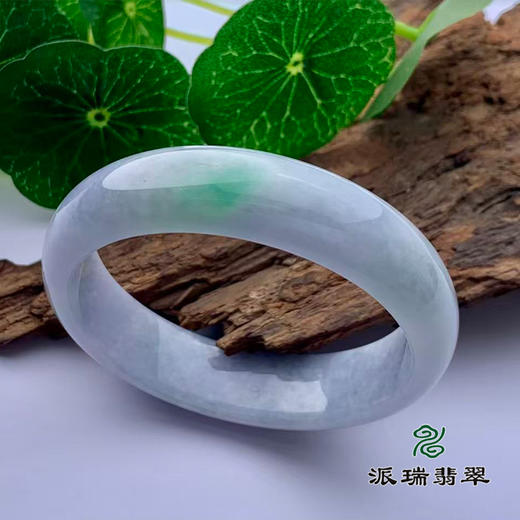 派瑞翡翠 翡翠手镯 糯种 绿色 商品图0