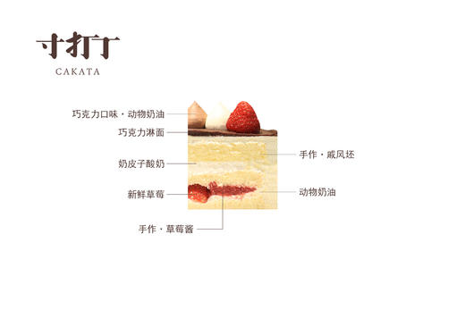 知意·新禧丨奶皮子巧克力草莓蛋糕（可备注少糖） 商品图4