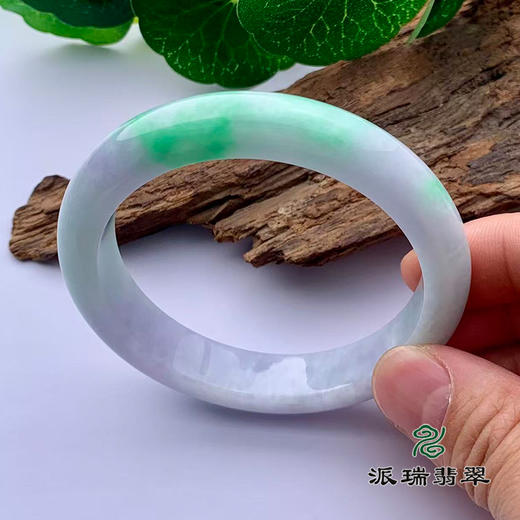 派瑞翡翠 翡翠手镯 糯种 绿色 商品图2