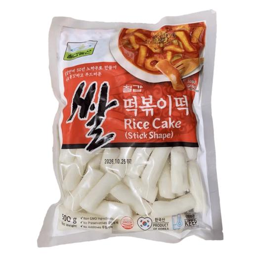 七甲 大米年糕条(韩国产)500g 칠갑 쌀떡볶이떡(한국산)500g 商品图0