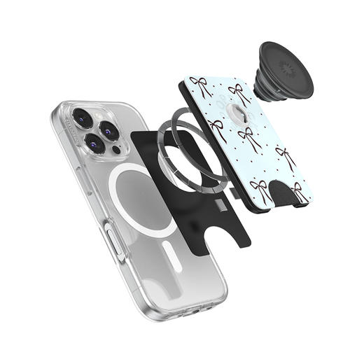 【芭蕾舞房】蝴蝶结间奏· MagSafe卡包 WALLET卡包 Wallet of Magsafe磁吸卡包系列 蓝色 爱心 商品图2