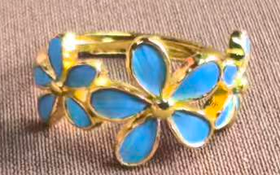 花丝镶嵌 （三小花戒指）