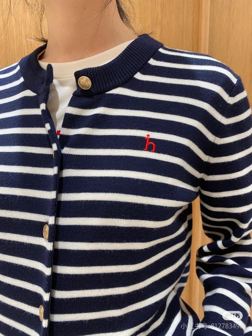 哈吉斯HAZZYS条纹开衫  经典必备百搭款 商品图8