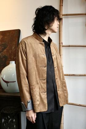 盛唐牡丹 | 羊皮绒新中式男士外套