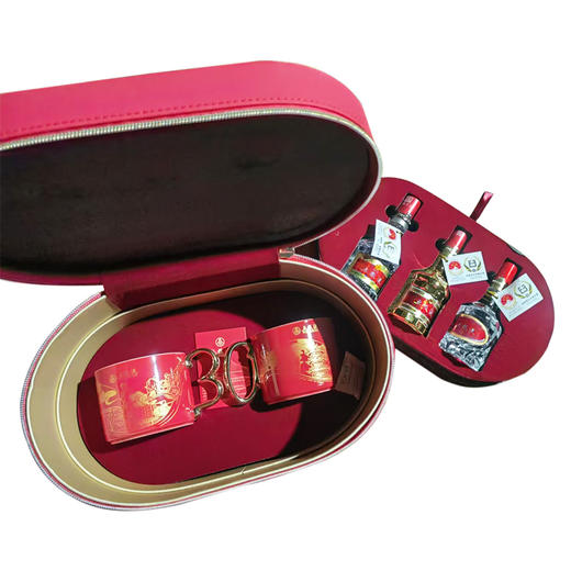 （赠品勿拍）五粮液2026年专卖店30周年伴手礼盒（八代50ml+金装50ml+39度五粮液50ml） 商品图2