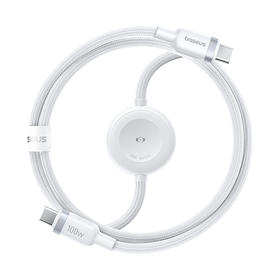 【春季主推】倍思 闪速系列4 一拖二快充充电线 USB-C to USB-C + 手表 100W 