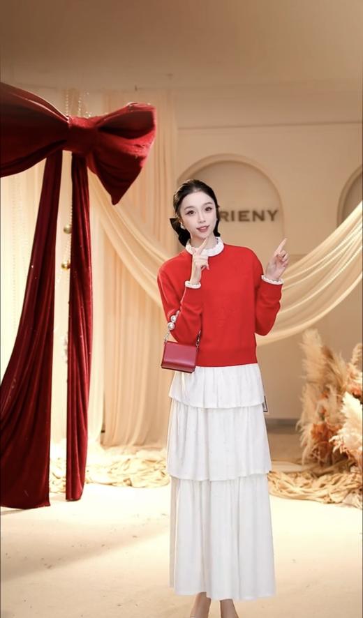 玛克门店发货：氛围感红色毛衣MF86SW755 商品图2