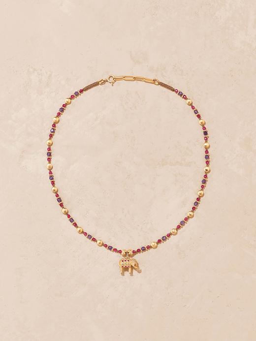 北京仓｜Tityaravy-CO GAJA-小金象 碧玺 紫水晶 串珠 吊坠 项链［法国设计师］ 商品图0