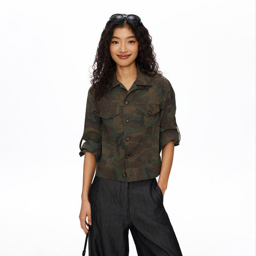 Oneup迷彩印花工装外套 商品图0