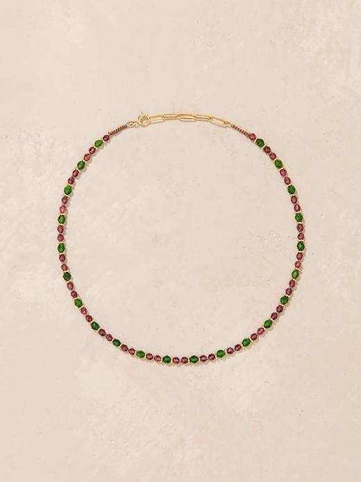 北京仓｜Tityaravy-TEVY-透辉石 石榴石 串珠 项链［法国设计师］ 商品图0