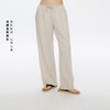 Oneup天丝亚麻系带直筒裤 商品缩略图0