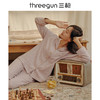 Threegun三枪 【花灰绒布】翻领开襟长袖长裤女士家居套家居服-81758D911 商品缩略图2