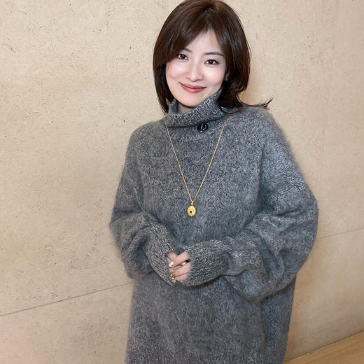 【特价不退换】【预售7天】良木礼绵高领山羊绒上衣（3678） 商品图1