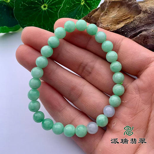 翡翠珠链 派瑞翡翠 绿色 紫色 商品图2