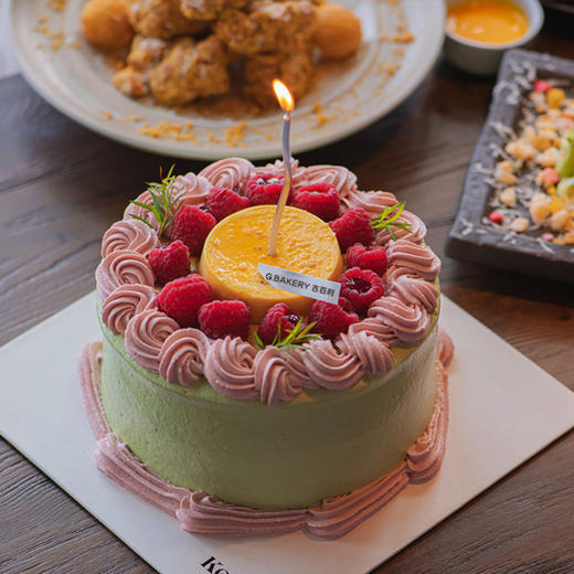 【轻甜蛋糕】开心果树莓布蕾 商品图0