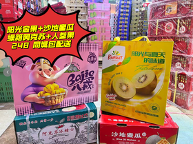 阳光金果+沙地蜜瓜+绿箱阿克苏十人参果套餐