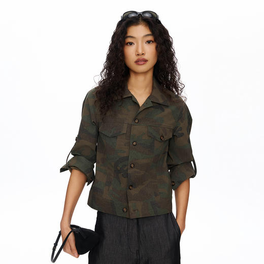 Oneup迷彩印花工装外套 商品图1