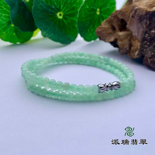翡翠珠链 派瑞翡翠 绿色 商品图3