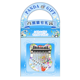 熊猫有礼冰箱贴-云谣拇指琴-萌熊绘梦bj